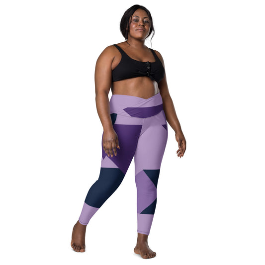 Crossover leggings with pockets ( Plus sizes available )