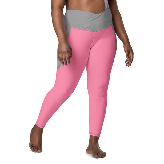 Crossover leggings with  Pockets (Plus sizes available )