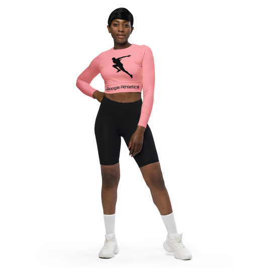 Recycled long-sleeve crop  ( Plus sizes available )